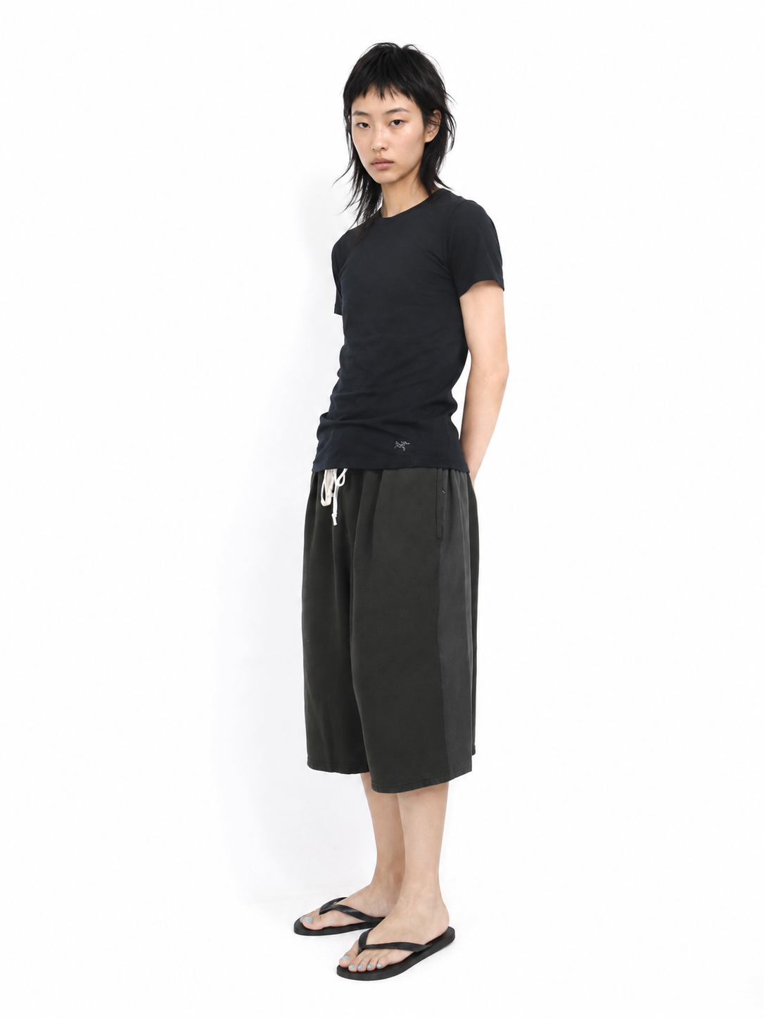 CHILLAX REVERSE HALF PANTS【A123】OFF BLACK