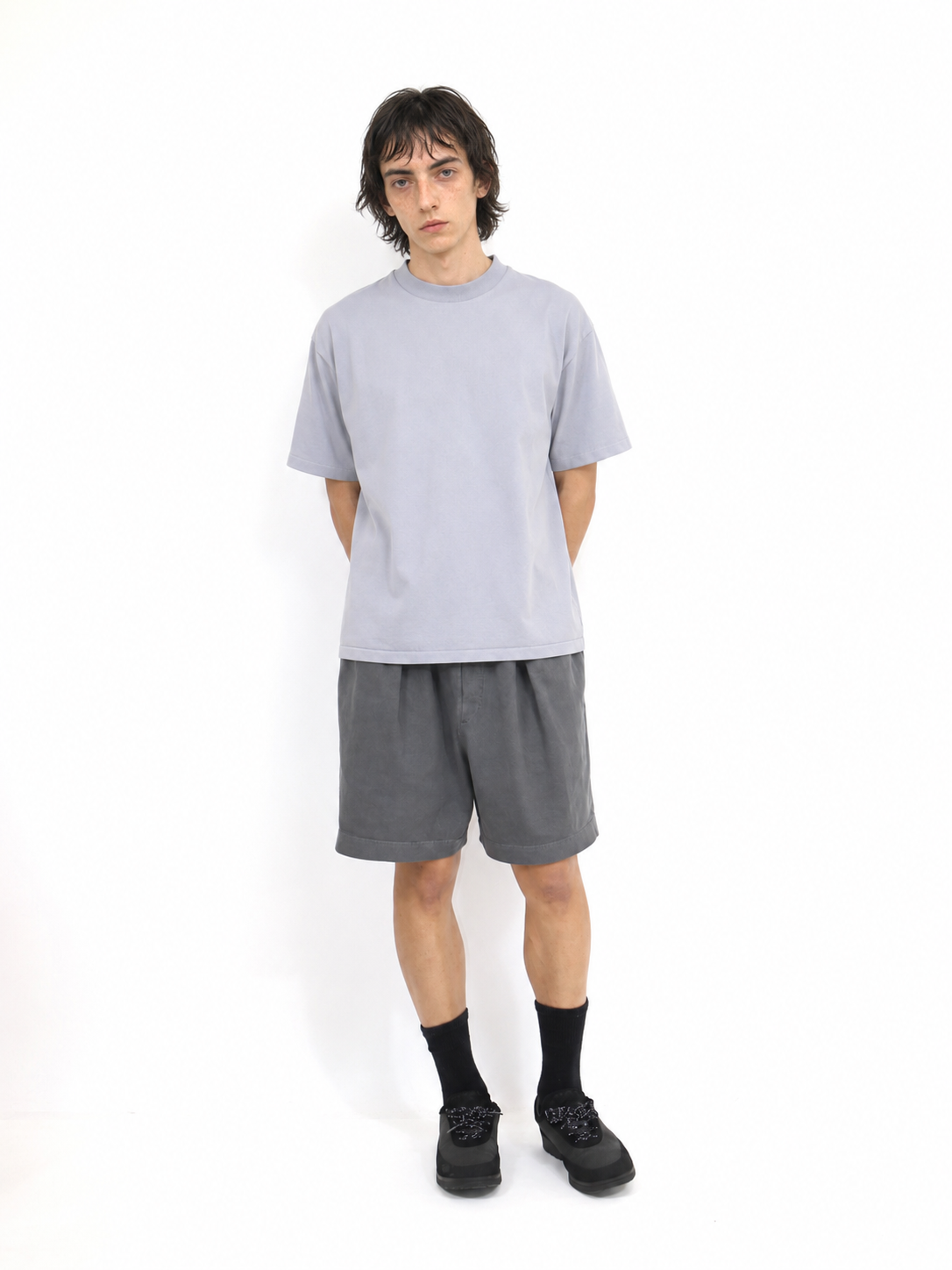 RUNNING POISON SHORTS SHORT LENGTH【A-126】FADE BLACK