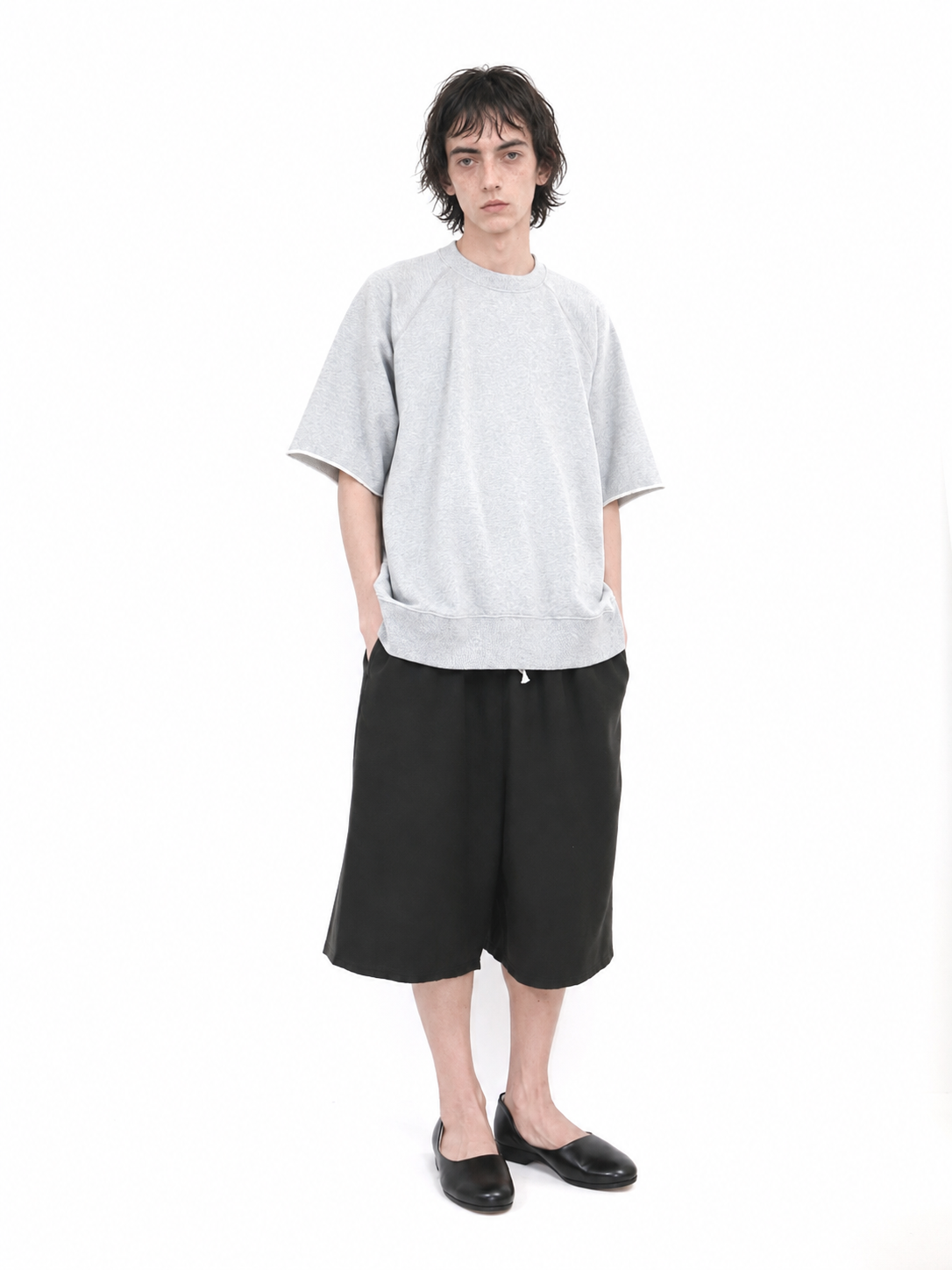RAGLAN CUT SS SWEAT【A121】HEATHER GREY