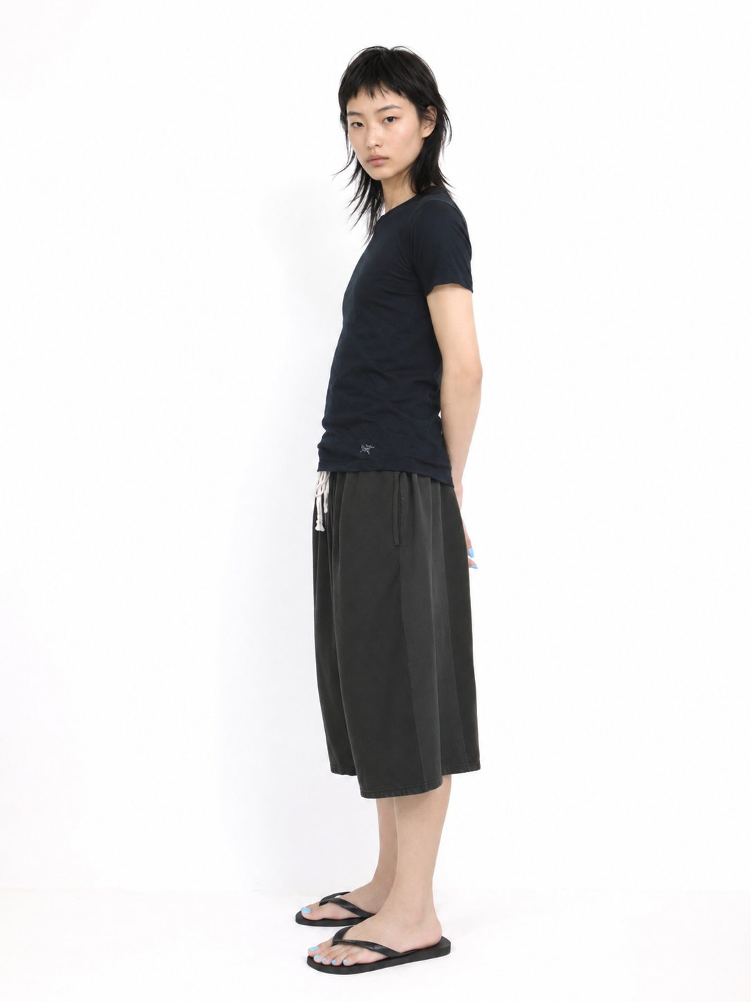 CHILLAX REVERSE HALF PANTS【A123】OFF BLACK
