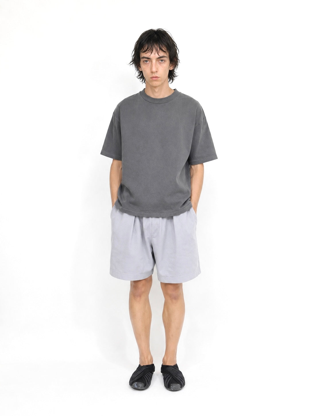 RUNNING POISON SHORTS SHORT LENGTH【A-126】STEEL