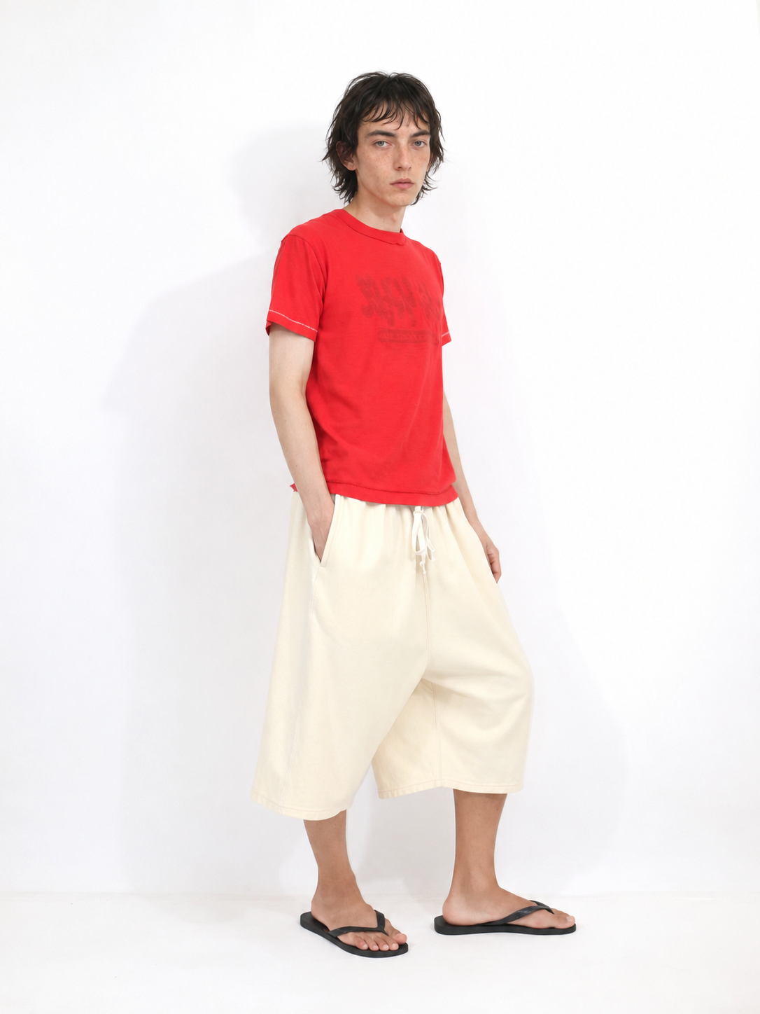 CHILLAX REVERSE HALF PANTS【A123】IVORY