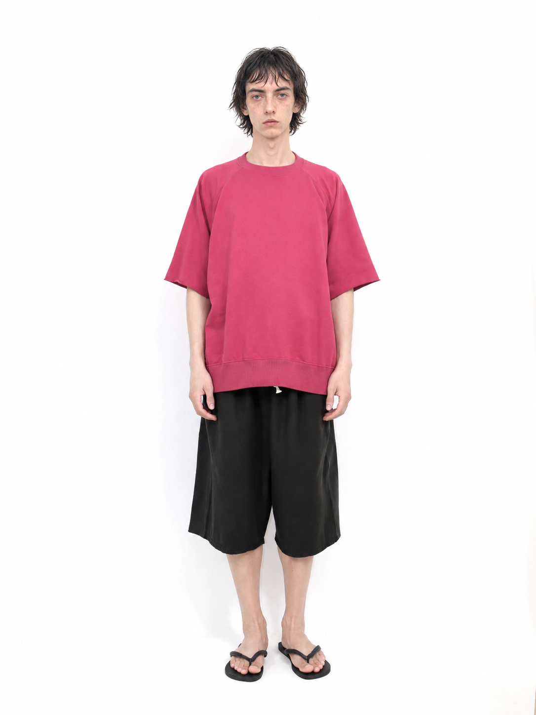 RAGLAN CUT SS SWEAT【A121】ROSE WINE
