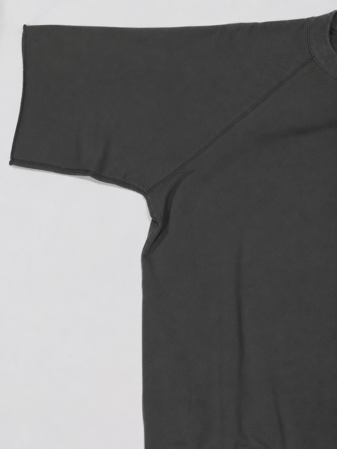 RAGLAN CUT SS SWEAT【A121】OFF BLACK