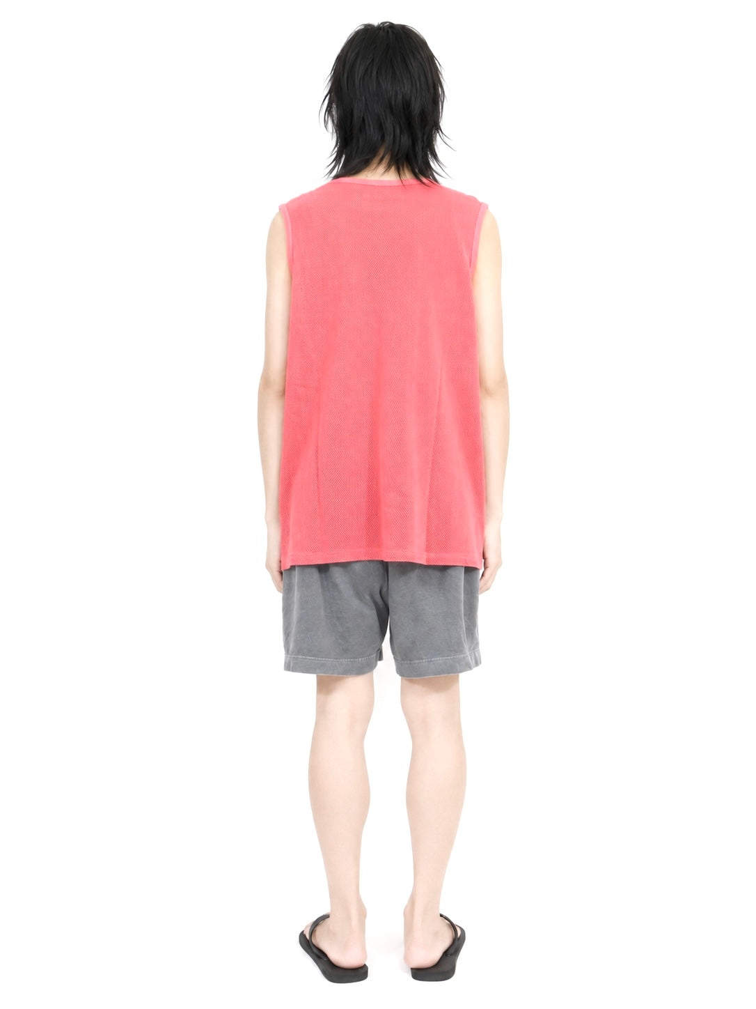 MESH SLEEVELESS【A100】SHABBY RED
