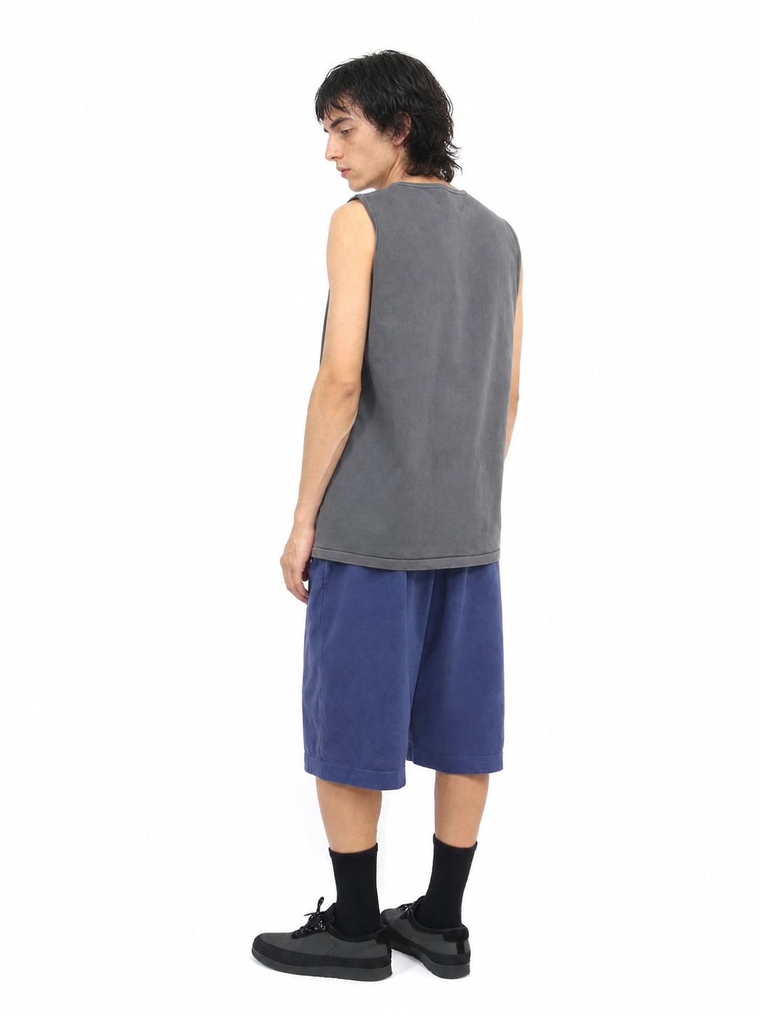 RUNNING POISON SHORTS MIDDLE LENGTH【A-126】60s NAVY