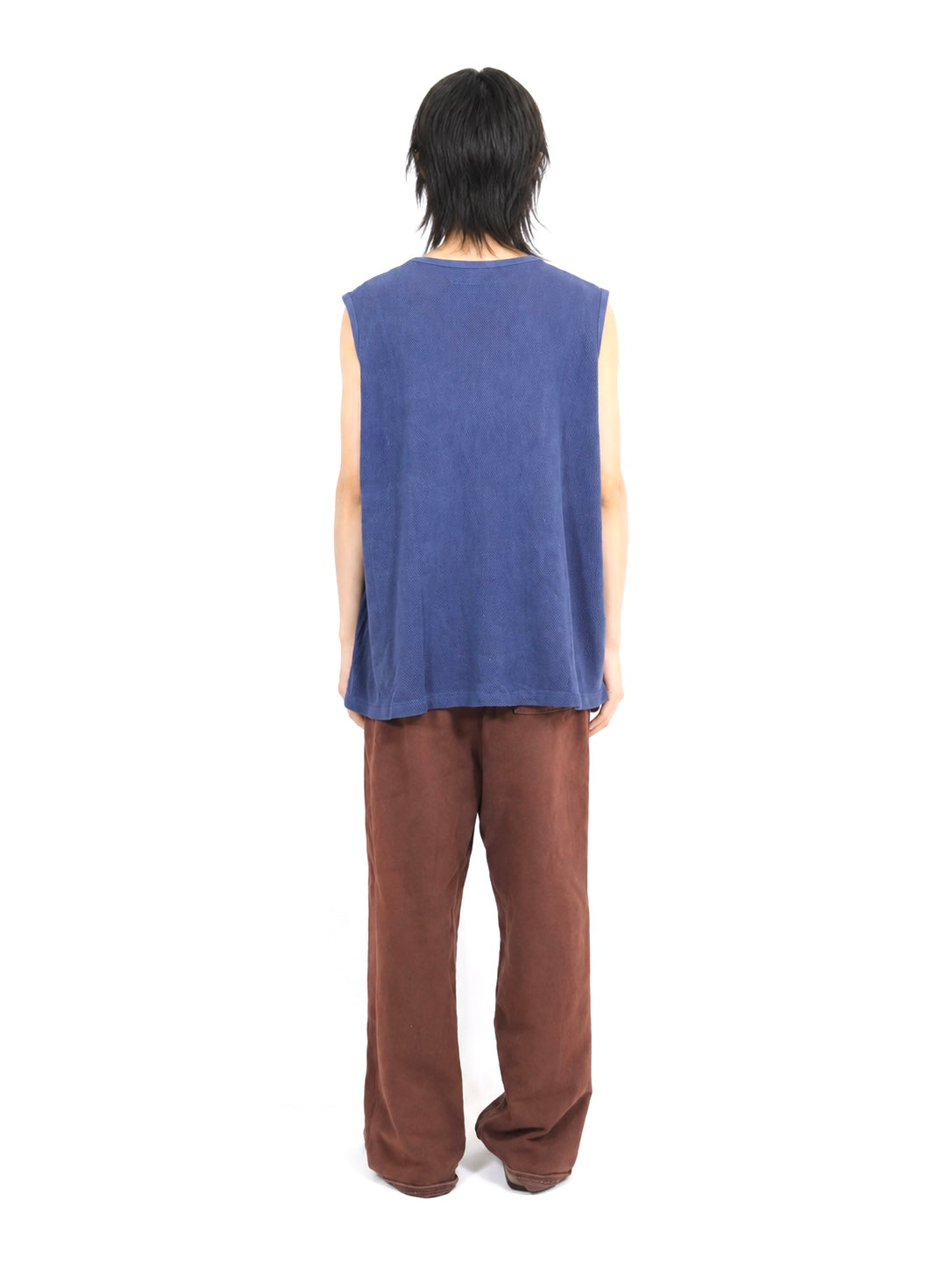 MESH SLEEVELESS【A100】60s NAVY