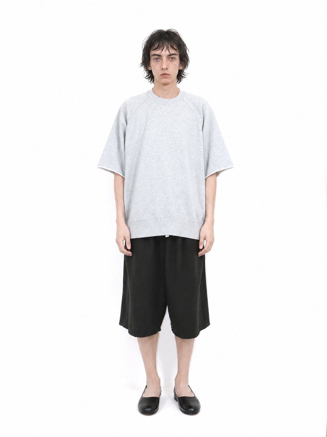 RAGLAN CUT SS SWEAT【A121】HEATHER GREY