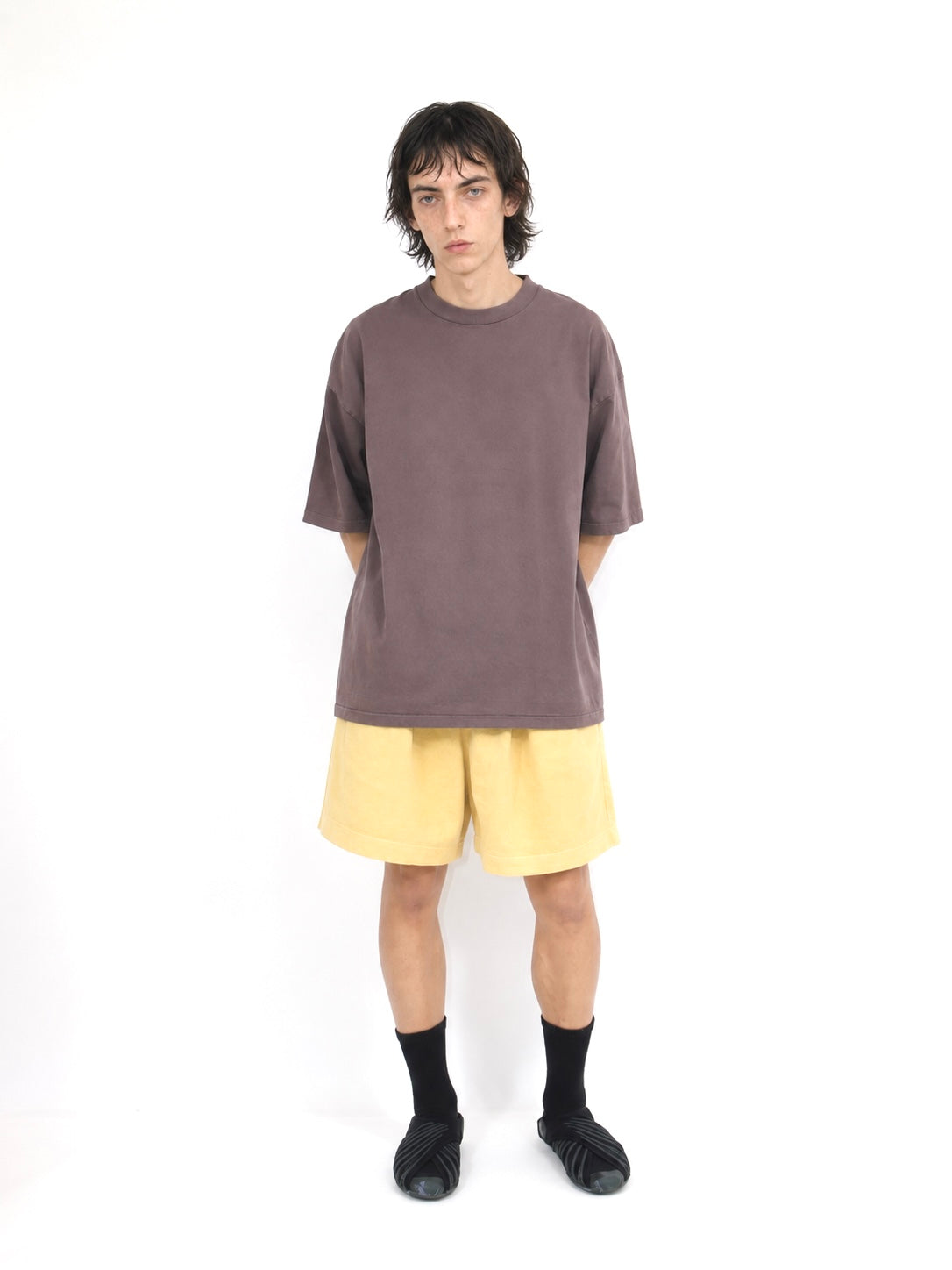 RUNNING POISON SHORTS SHORT LENGTH【A-126】OLD YELLOW