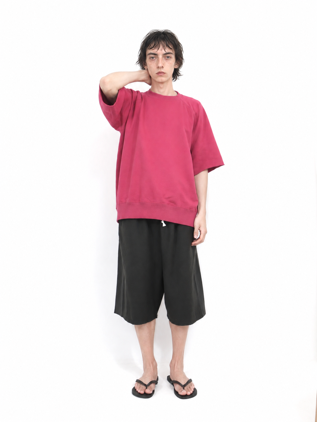 RAGLAN CUT SS SWEAT【A121】ROSE WINE
