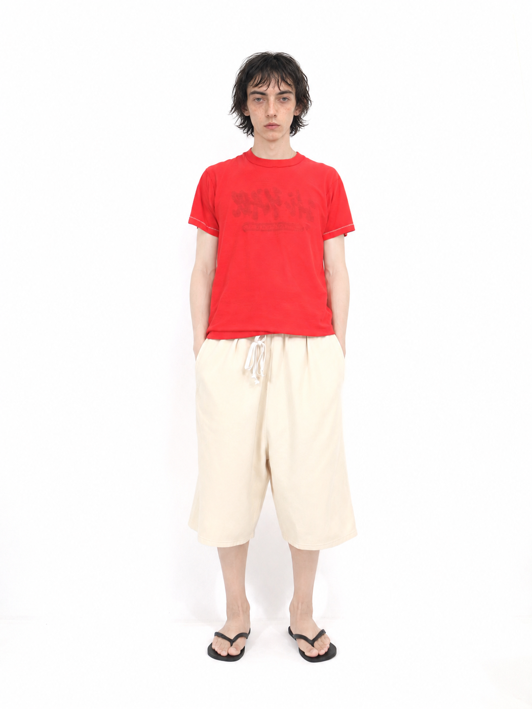 CHILLAX REVERSE HALF PANTS【A123】IVORY