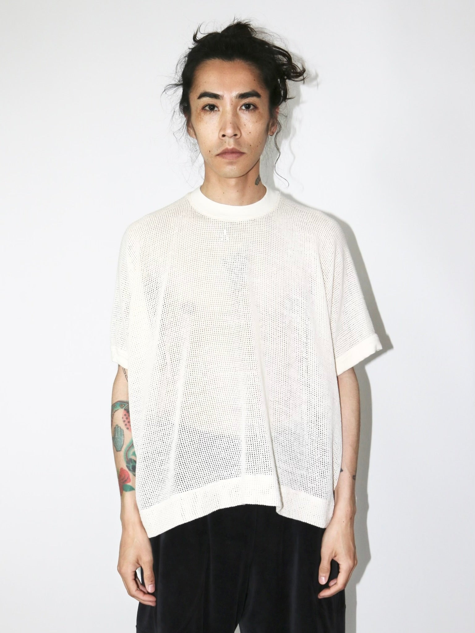 BASIC MESH TEE【O19TS5M】KINARI