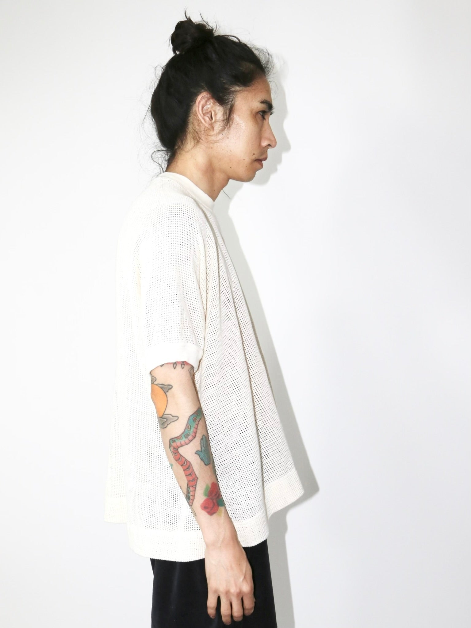 BASIC MESH TEE【O19TS5M】KINARI