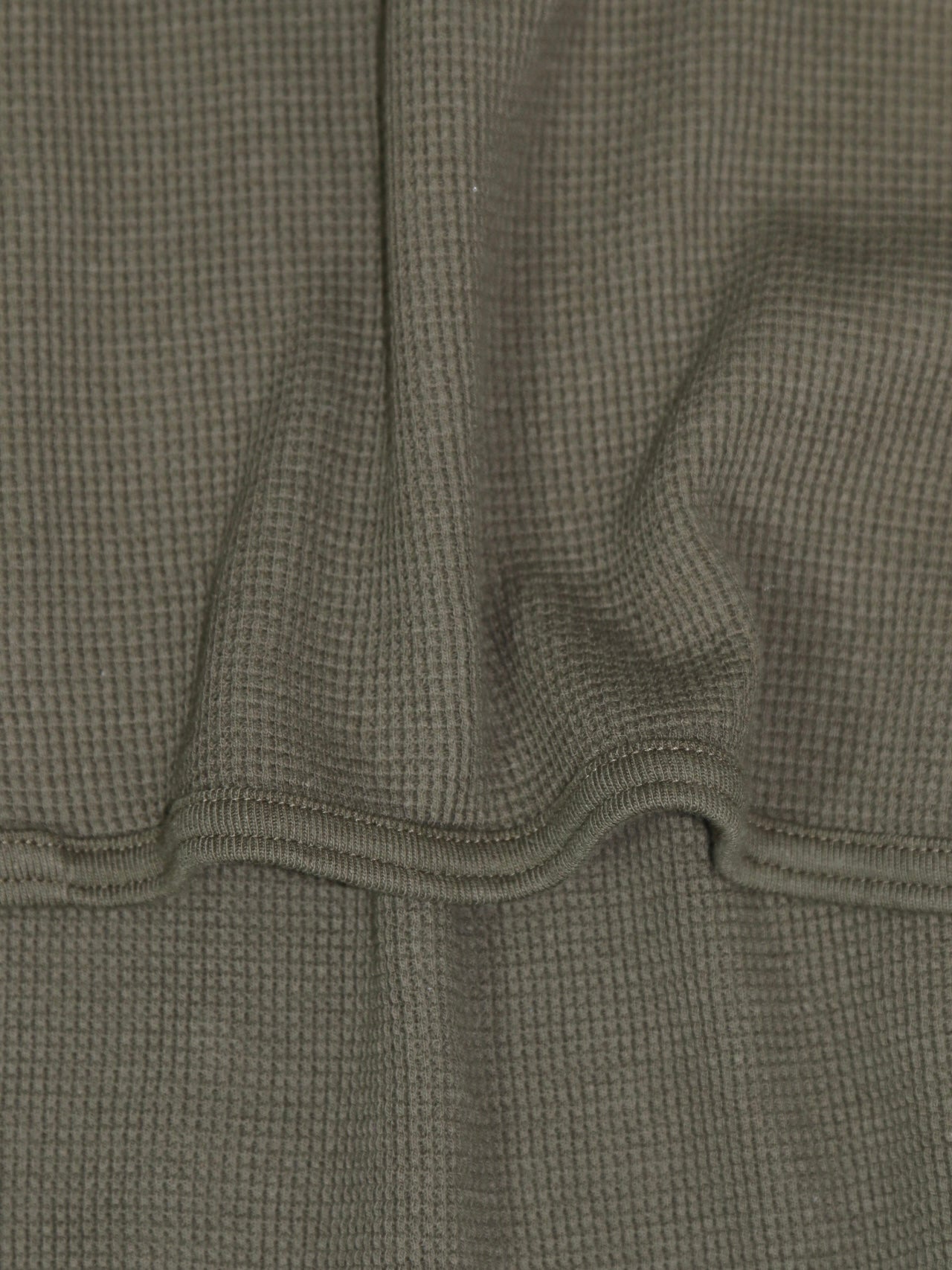 WIDE FIT HOODED WAFFLE【O20TS4】ARMY GREEN