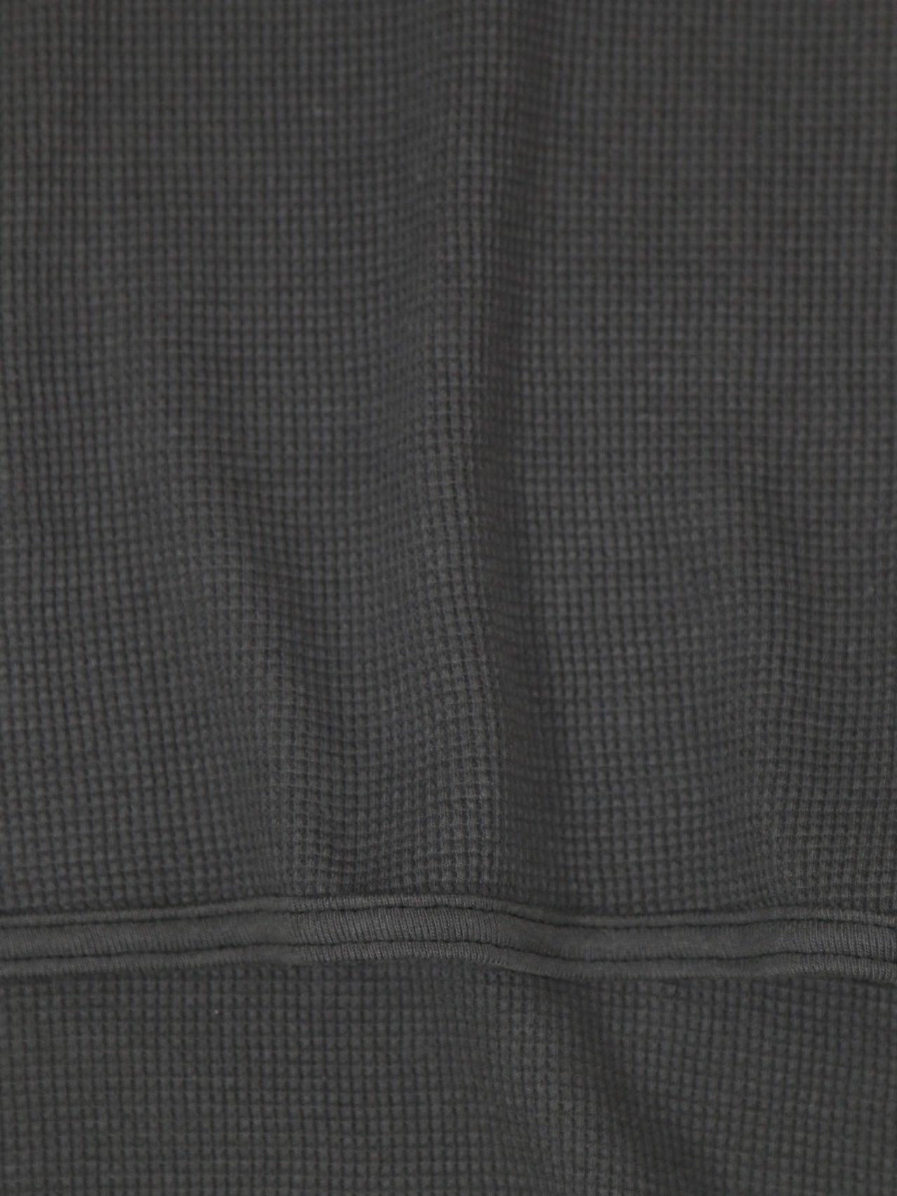 WIDE FIT HOODED WAFFLE【O20TS4】ANTHRACITE