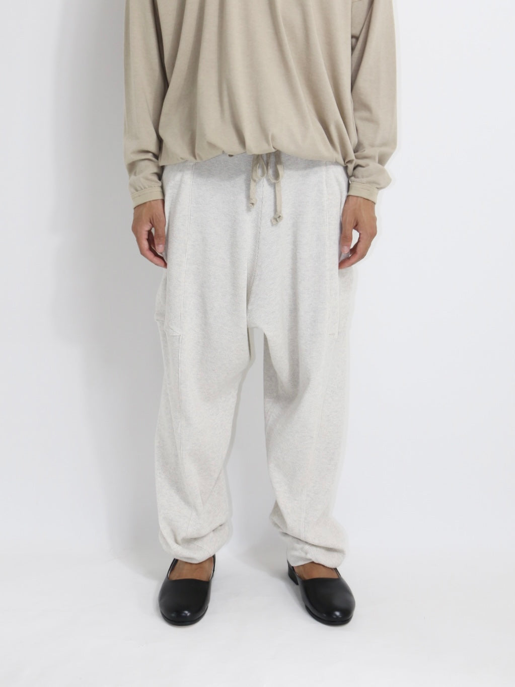 WAFFLE JOGGING PANTS【O20TS6】OATMEAL