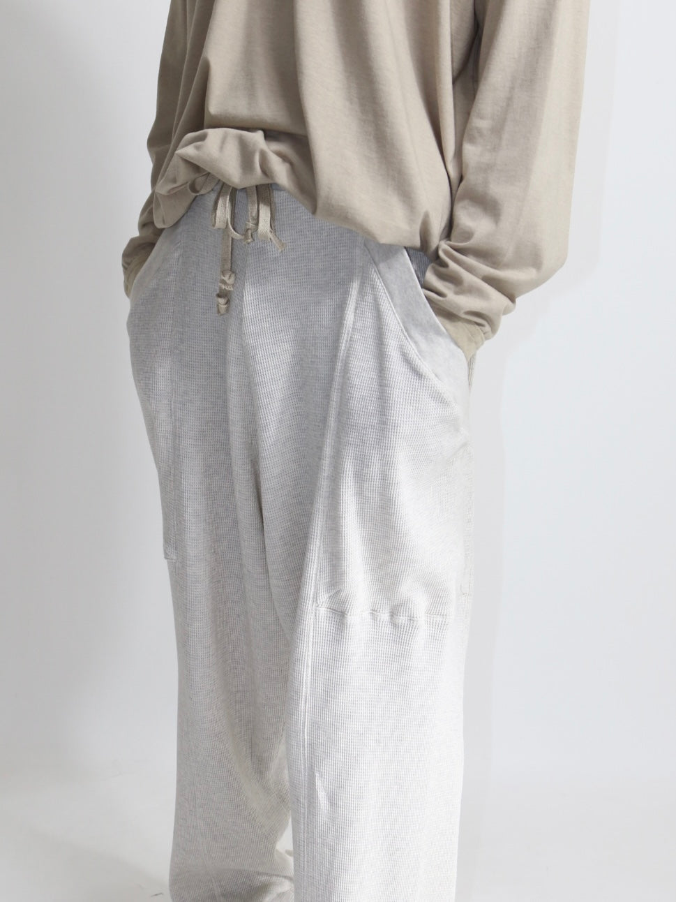 WAFFLE JOGGING PANTS【O20TS6】OATMEAL