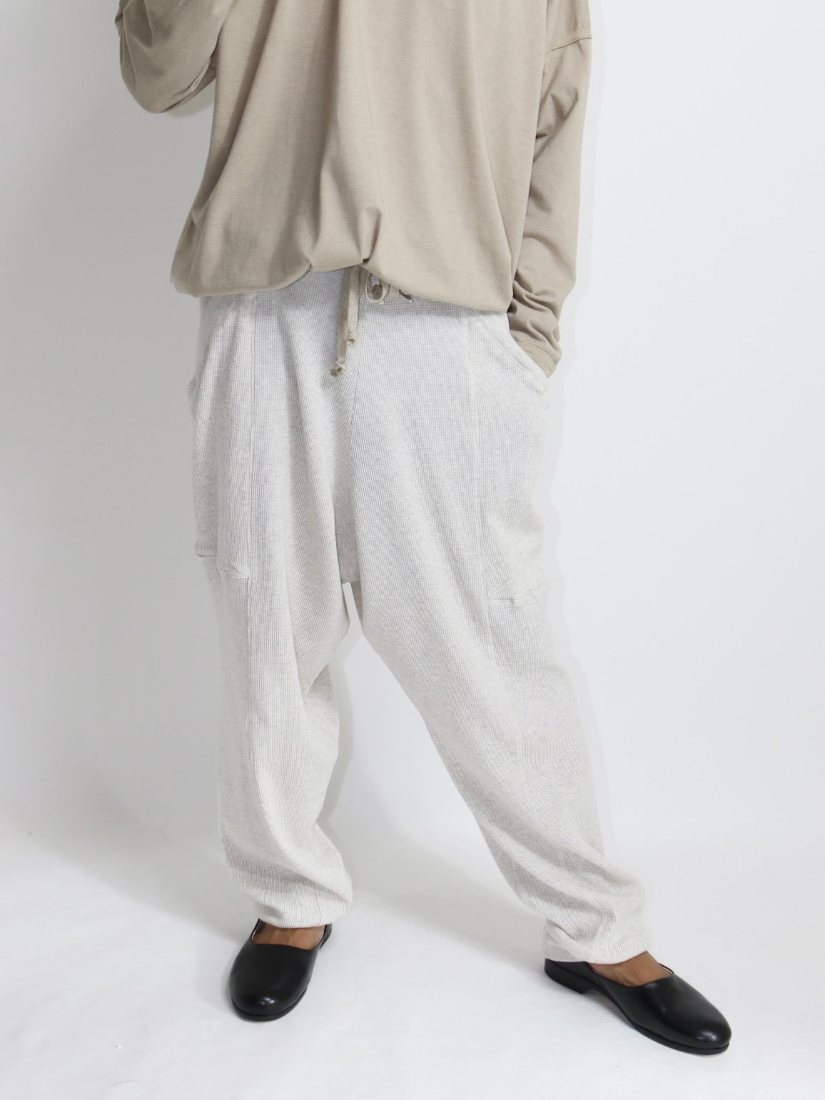 WAFFLE JOGGING PANTS【O20TS6】OATMEAL