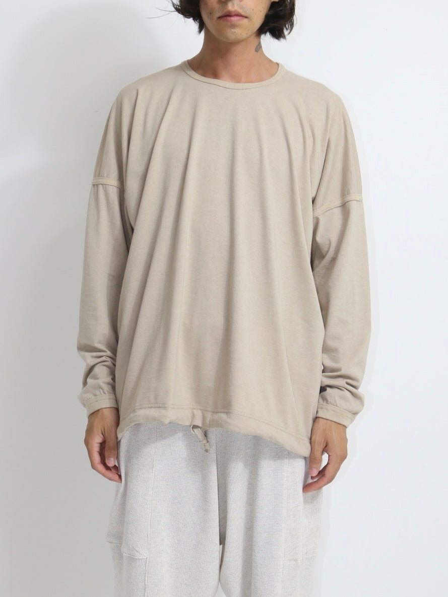 LONG SLEEVE BALLOON TEE【O20TS1】ASH SAND