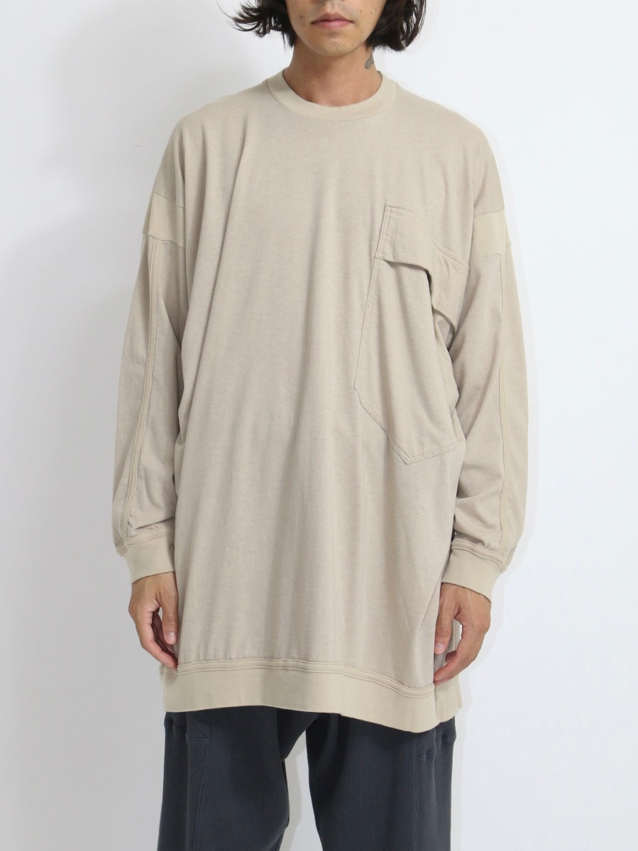 BIG POCKET TEE【O20TS2】ASH SAND