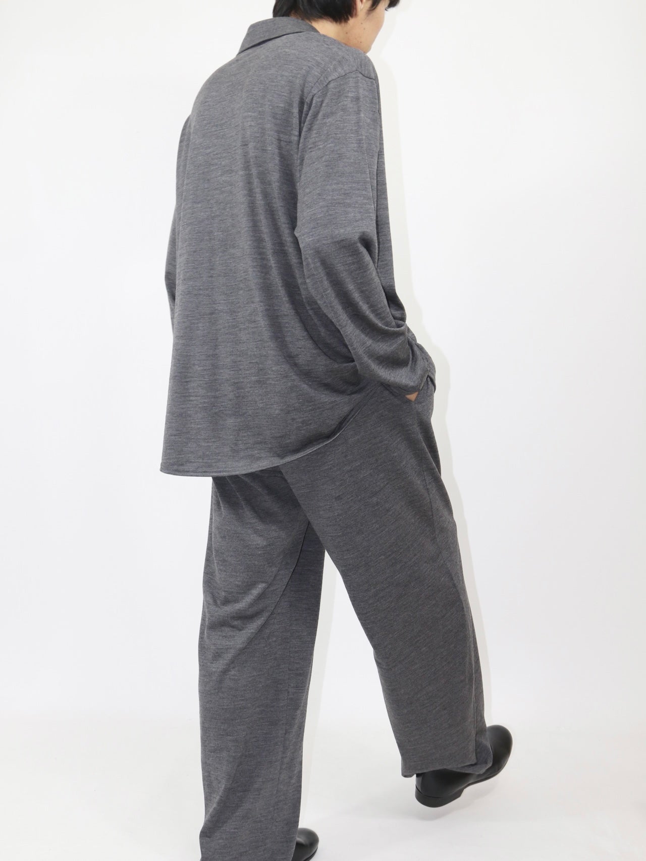 MERINO SLEEPY PANTS【A-108】MID GREY