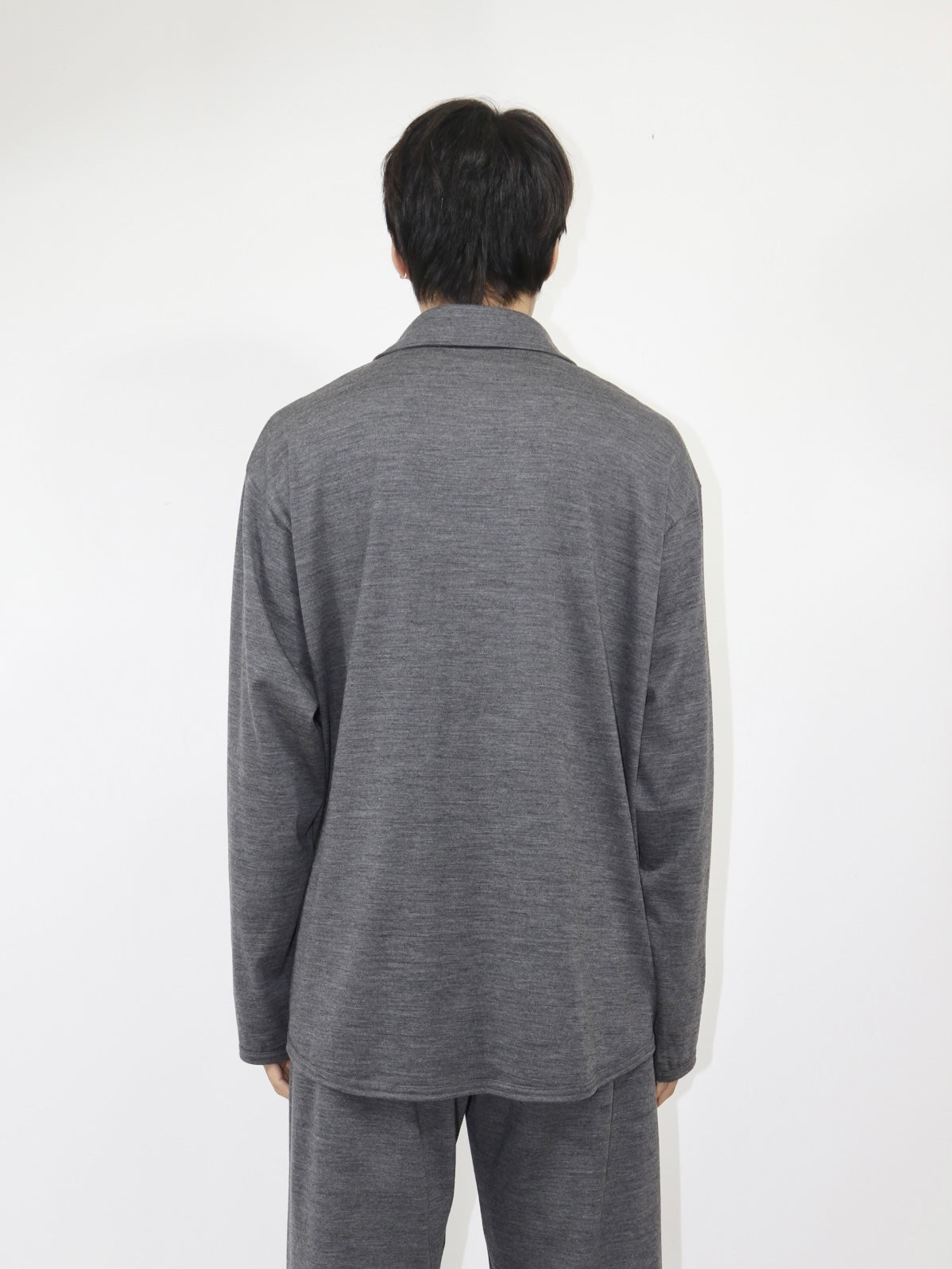MERINO SHIRTS【A-109】MID GREY
