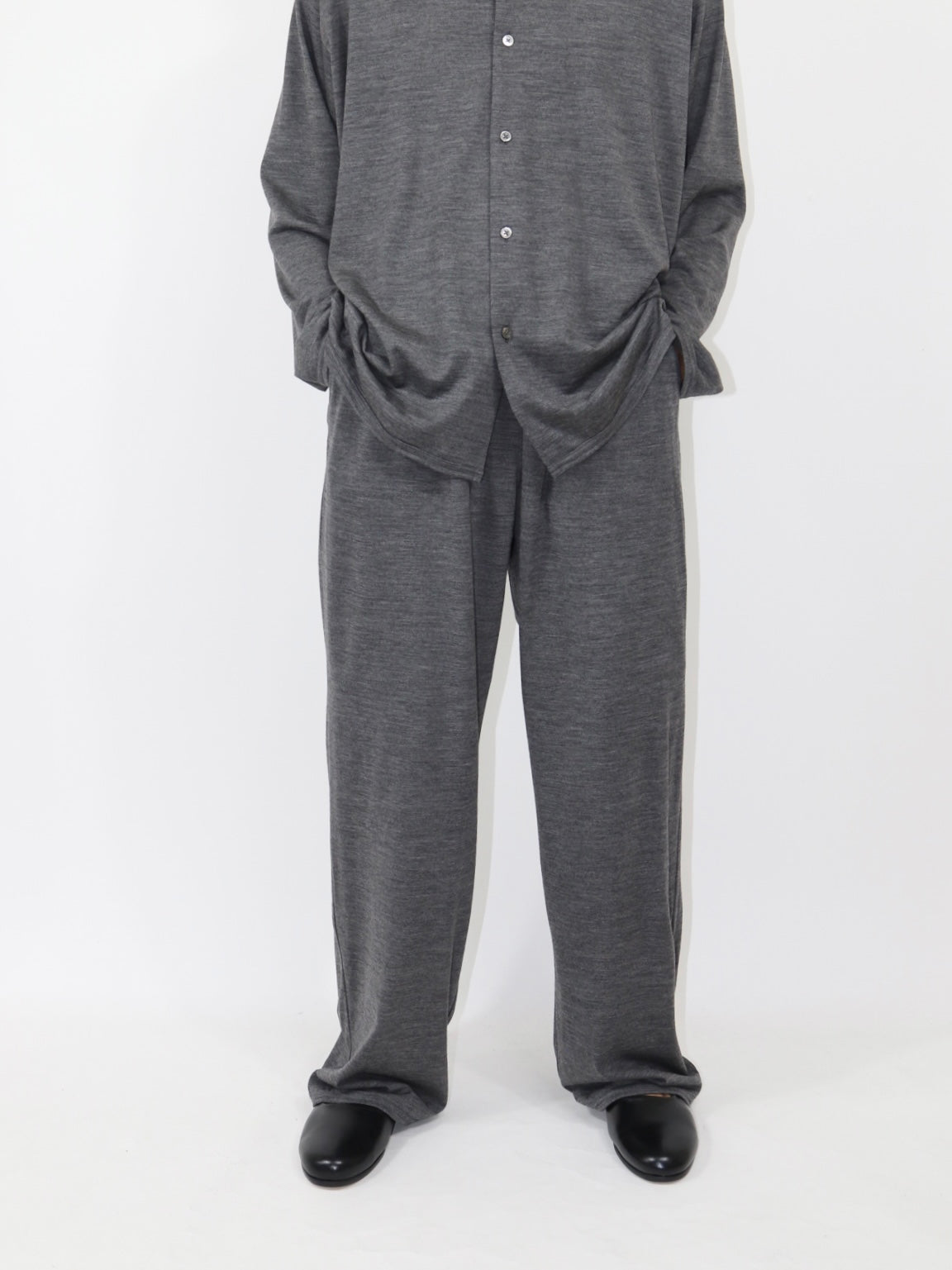 MERINO SLEEPY PANTS【A-108】MID GREY