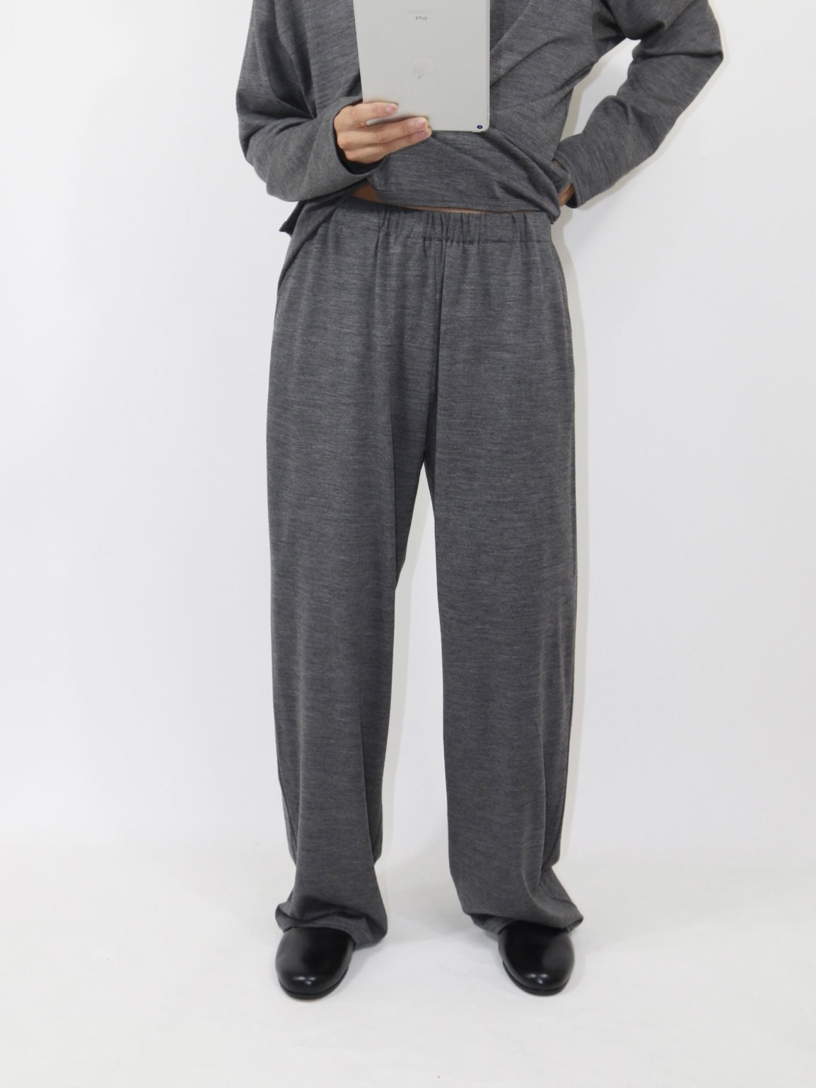MERINO SLEEPY PANTS【A-108】MID GREY