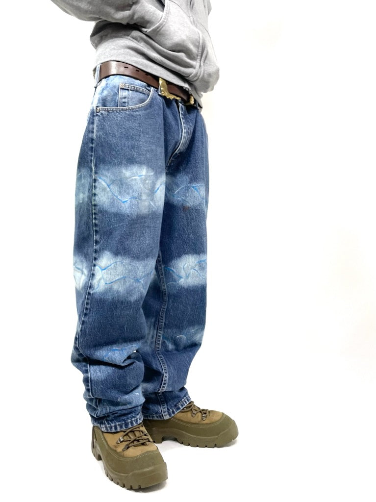 hand painted denim〝Wrangler〟