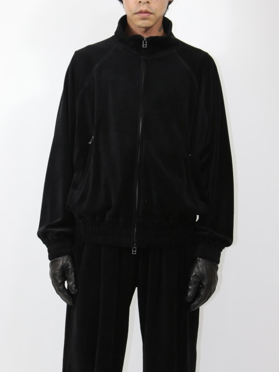 VELOUR JACKET【A-113】BLACK