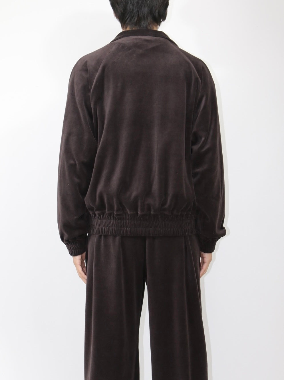 VELOUR JACKET【A-113】SHINE BROWN