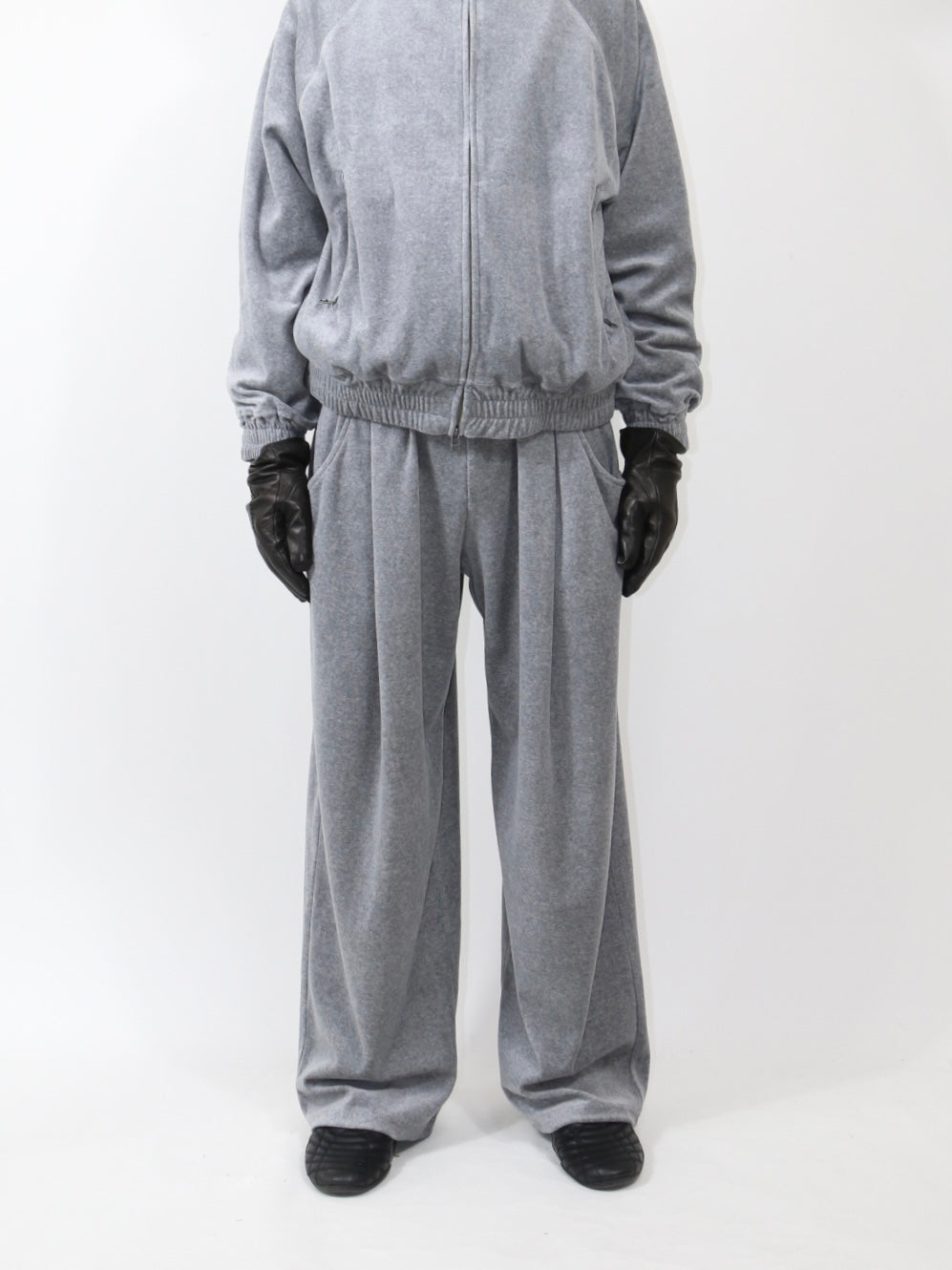 VELOUR TUCK PANTS 【A-111】HEATHER