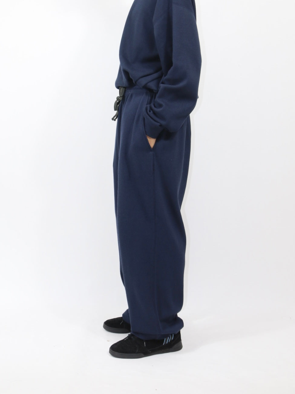 WAFFLE SLEEPY PANTS【A-118】NAVY