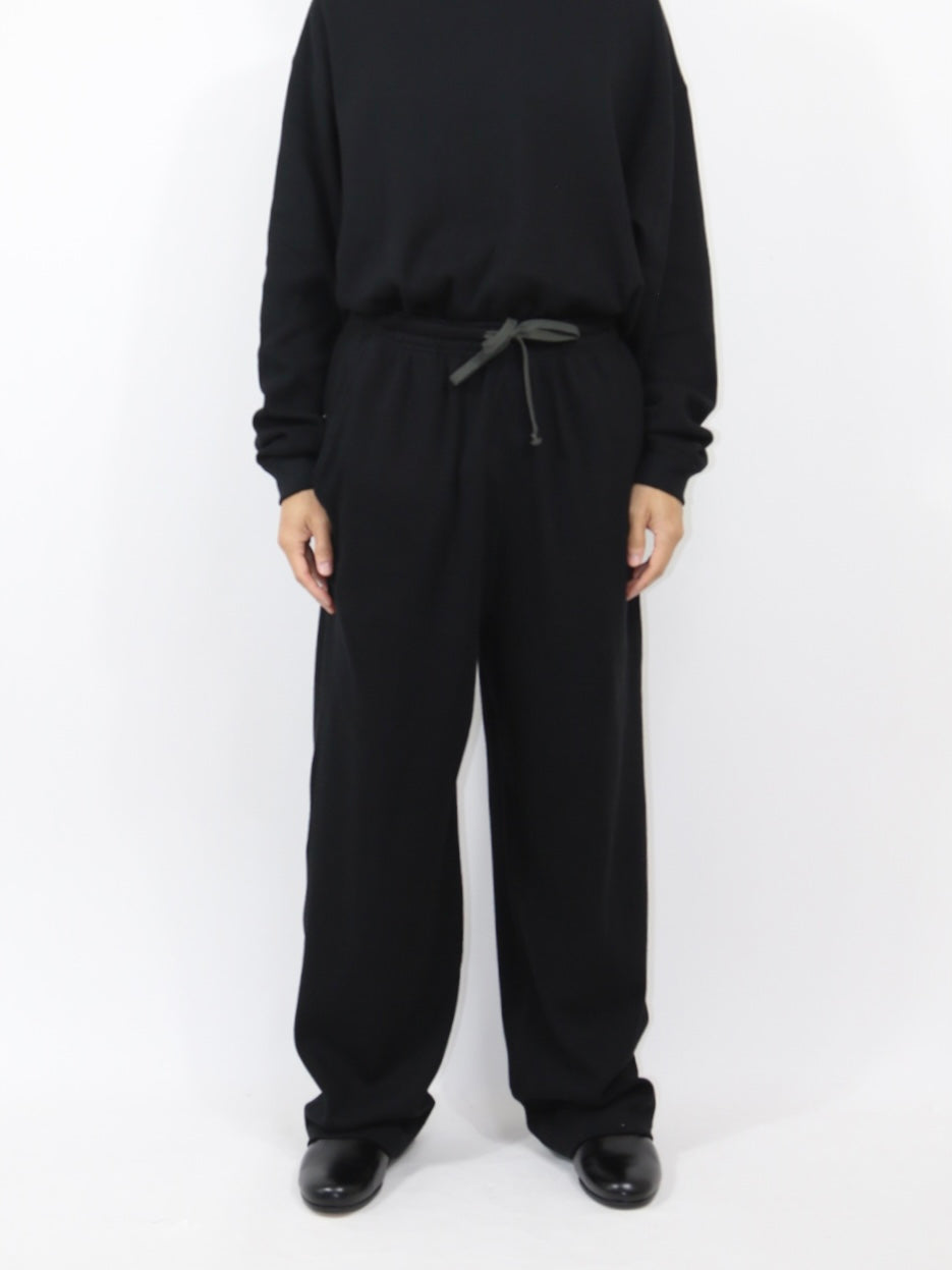 WAFFLE SLEEPY PANTS【A-118】BLACK