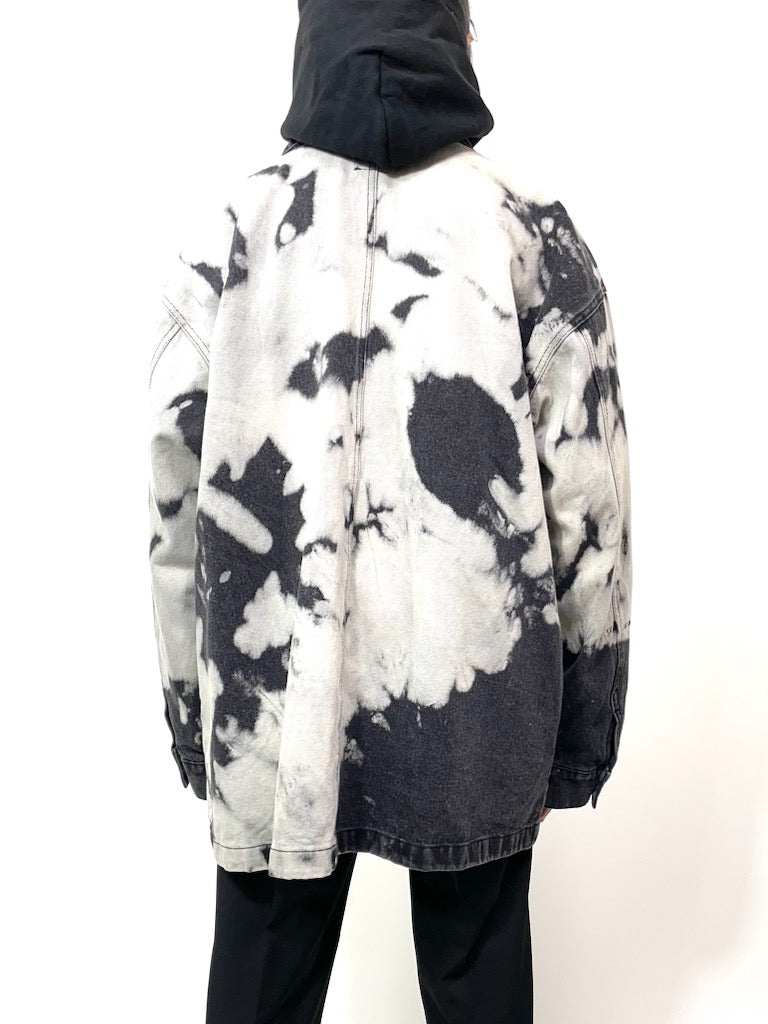 bleached denim coverall jacket〝Wild Fable〟