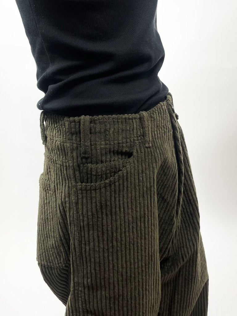 CORDUROY TROUSERS【O18TR4】ARMY GREEN