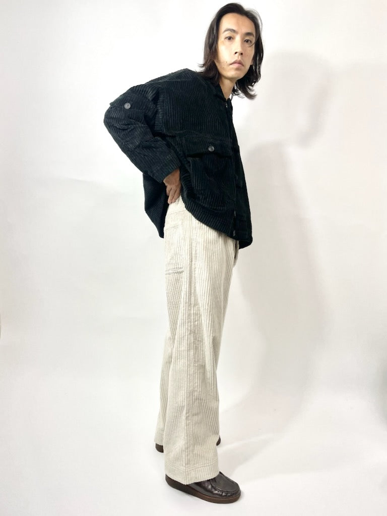 CORDUROY TROUSERS【O18TR4】CHALK