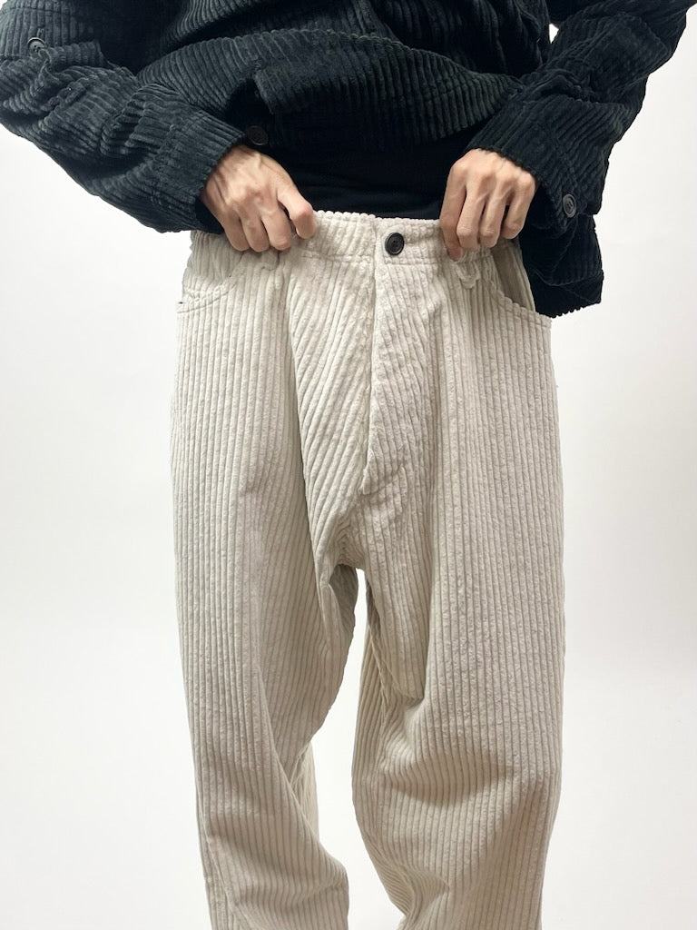 CORDUROY TROUSERS【O18TR4】CHALK