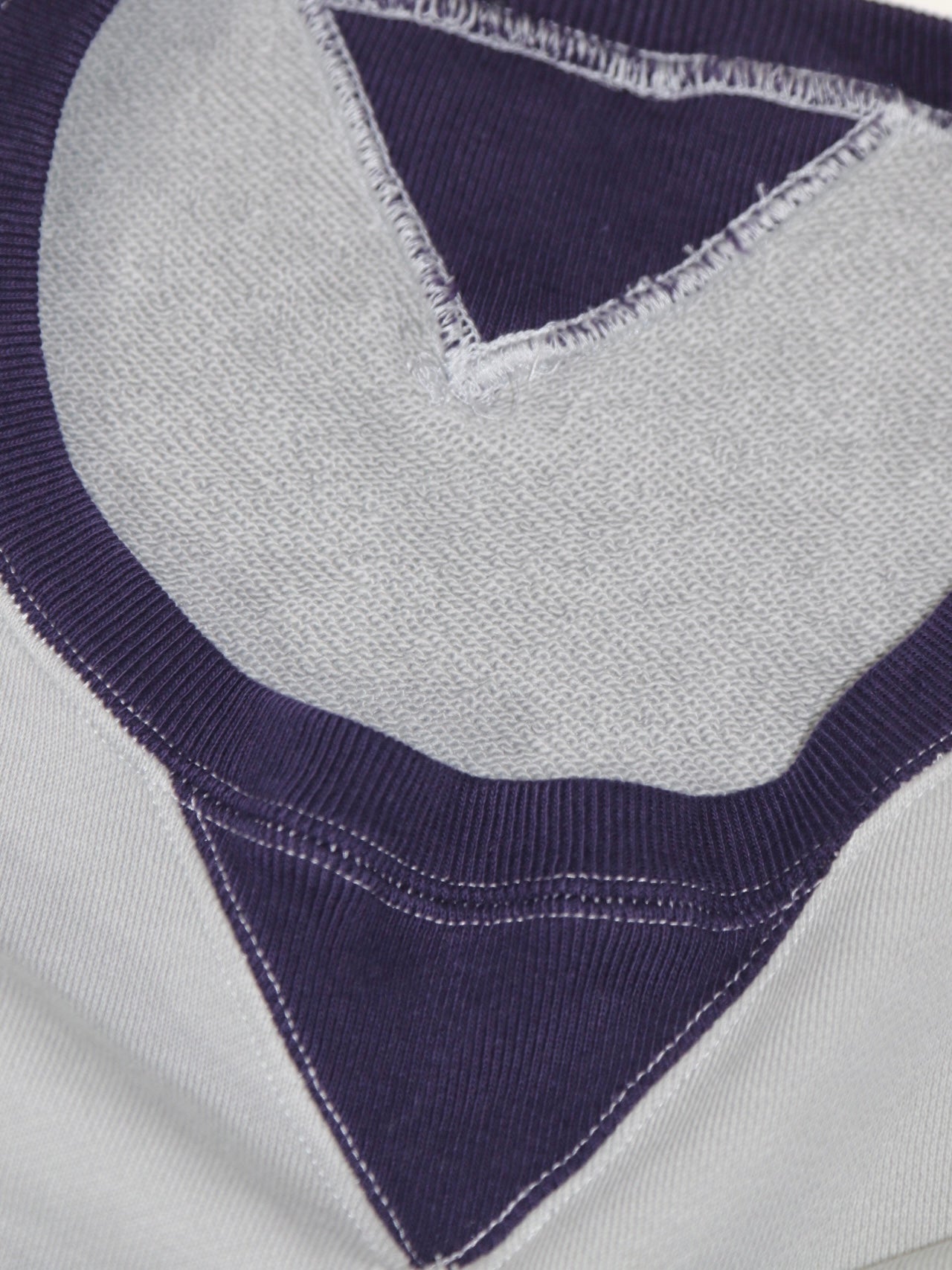 AFTER HOODED SWEAT【A114】DUSTY BLUE/EGGPLANT