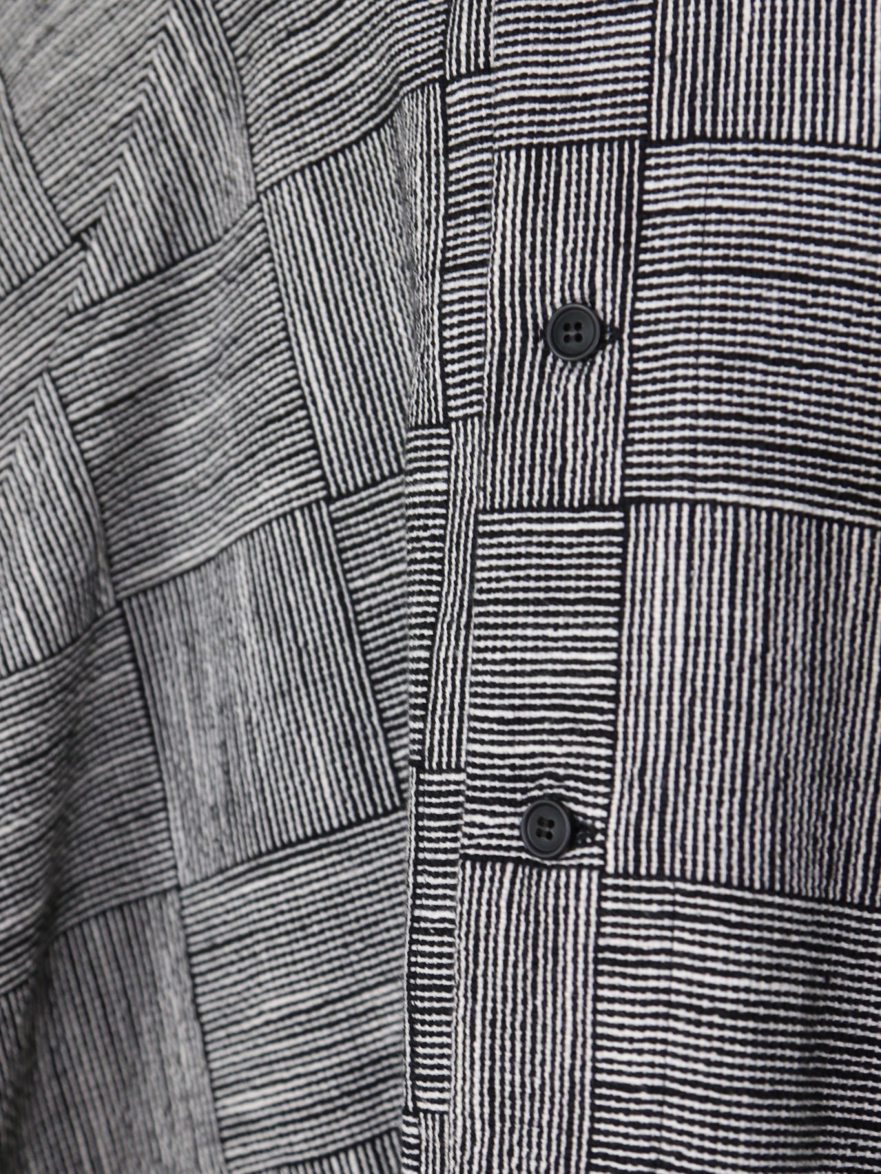 HOODED SHIRTS 【O19SRT6】BLACK&WHITE