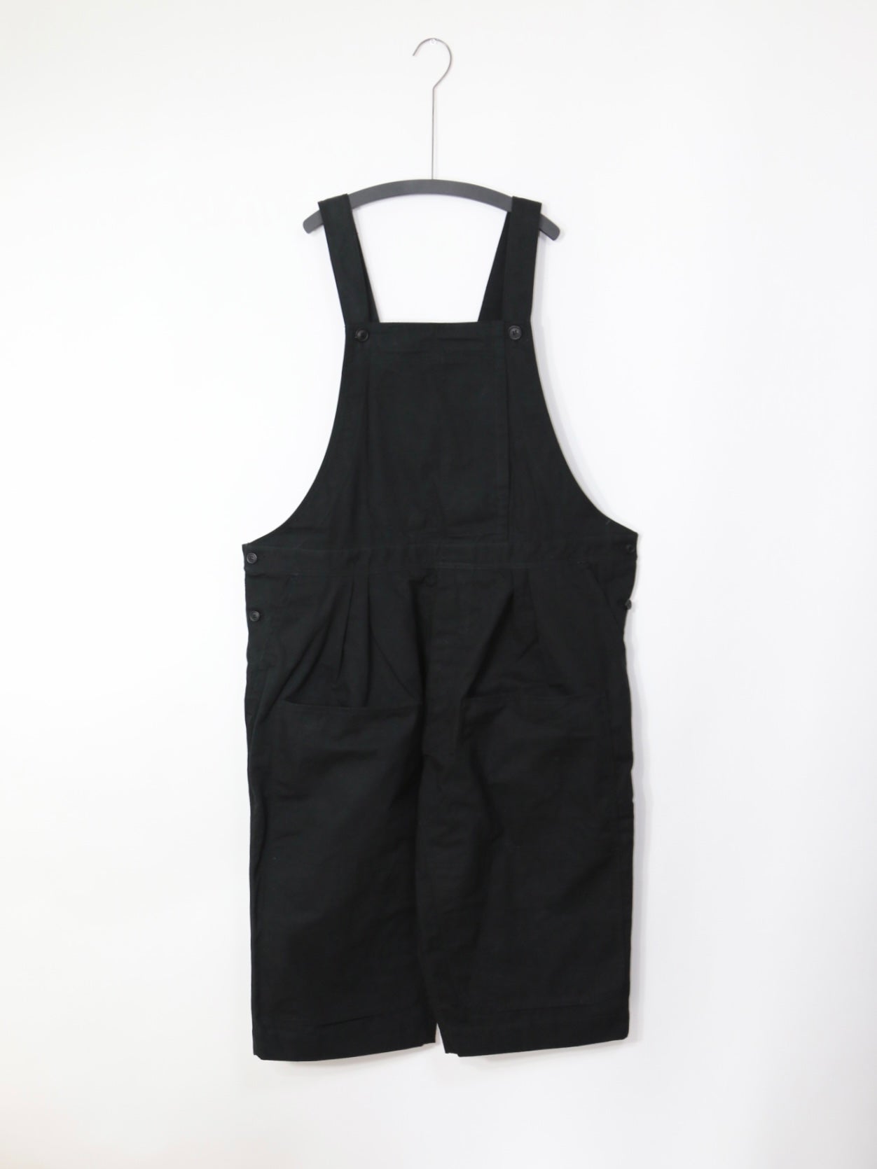 CROPPED DUNGAREES【O19DG1】OFF BLACK