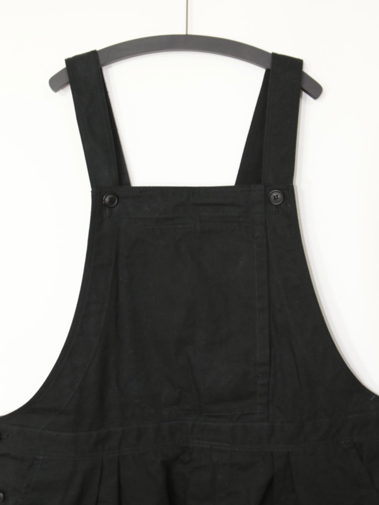 CROPPED DUNGAREES【O19DG1】OFF BLACK