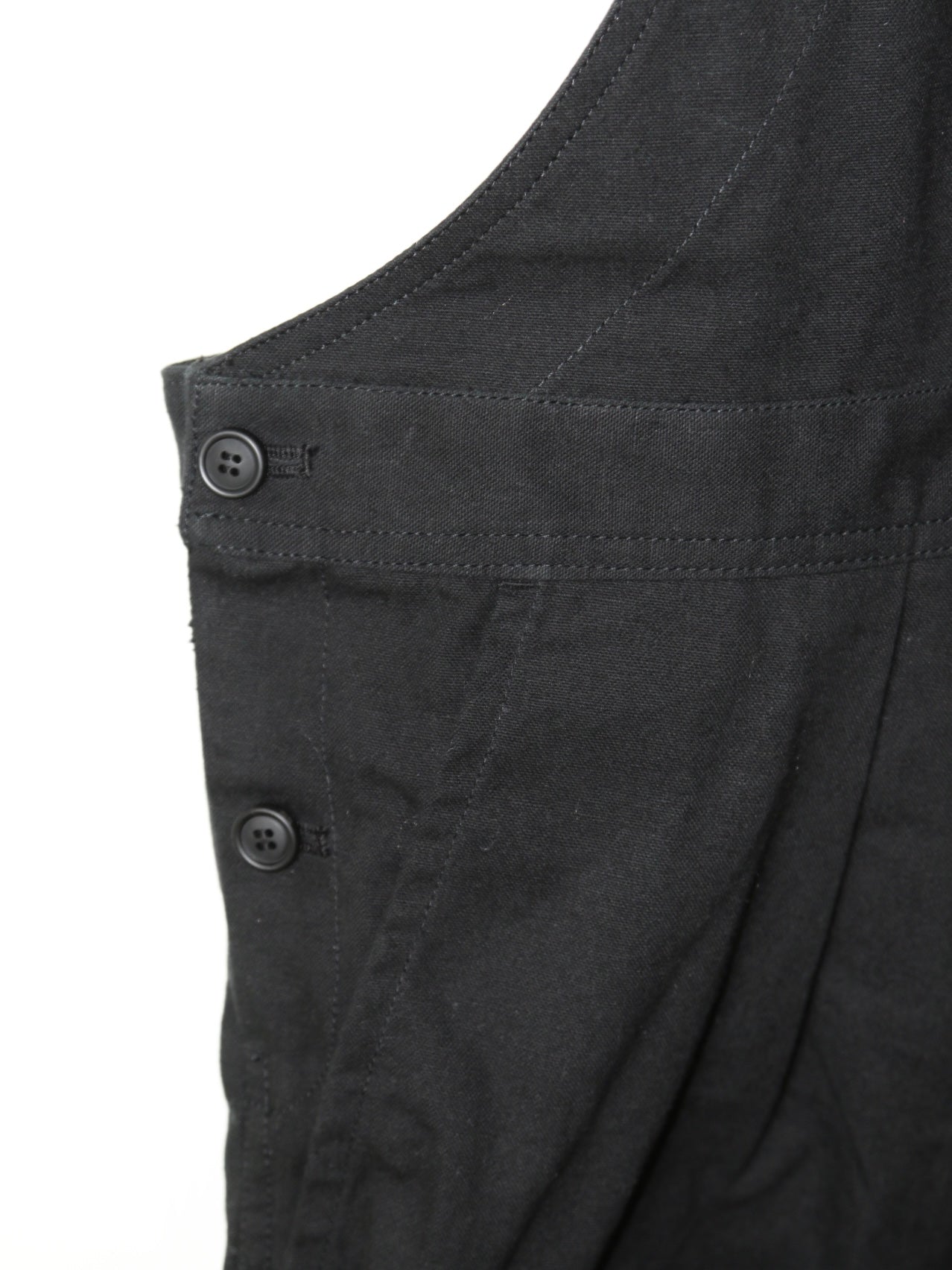 CROPPED DUNGAREES【O19DG1】OFF BLACK