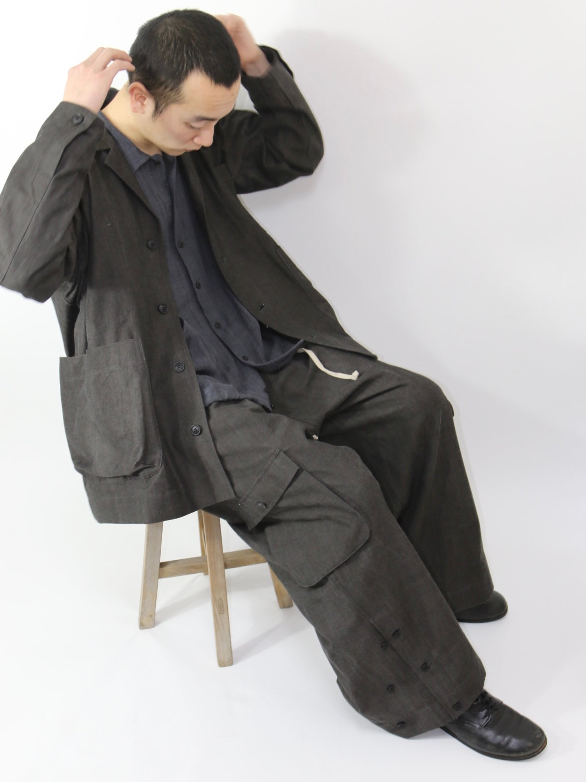 EASY CARGO PANTS【O19TR5】OFF BLACK