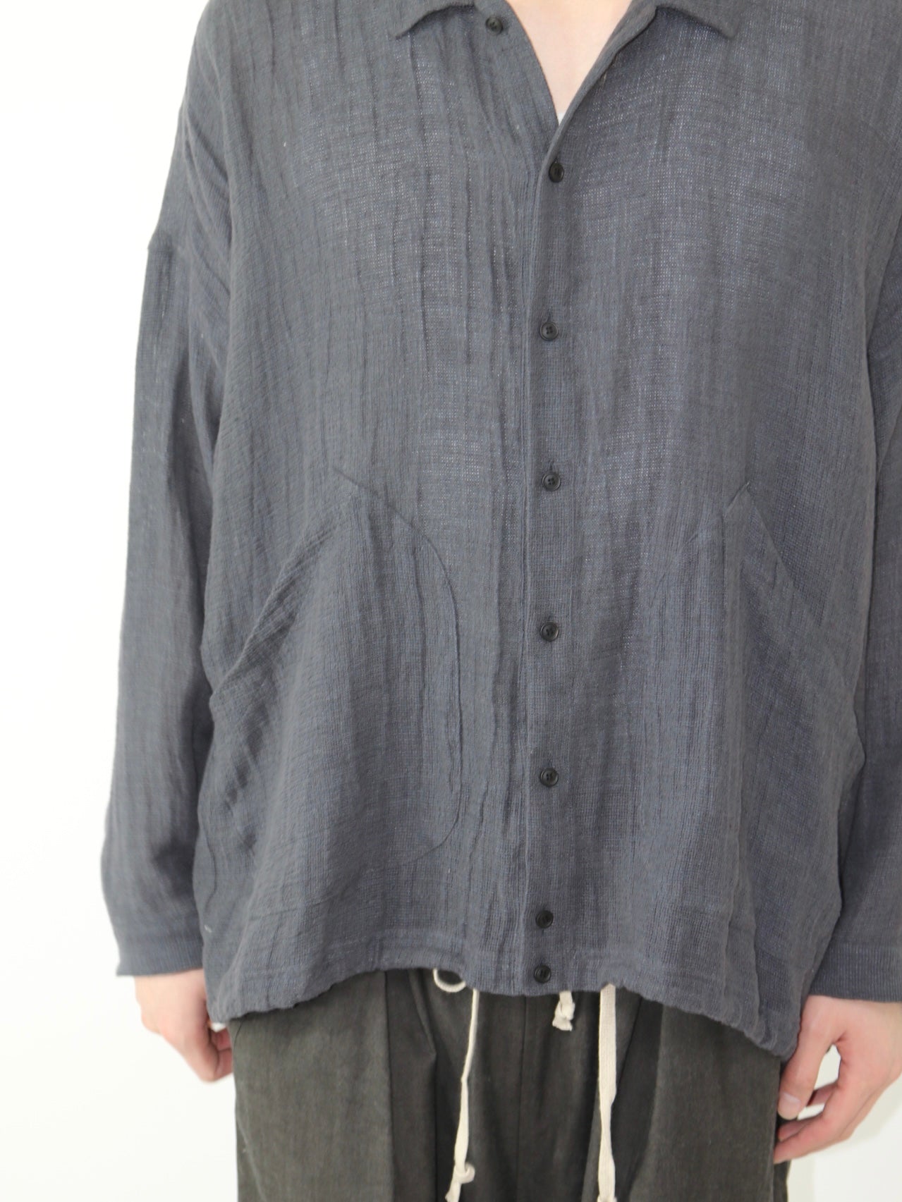 BALLOON SHIRT【O19SRT1】ANTHRACITE