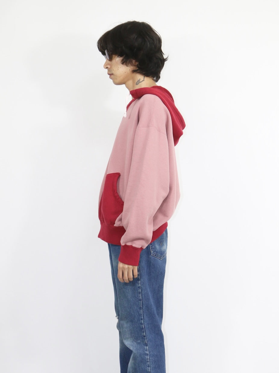 AFTER HOODED SWEAT【A114】FADE RED/SCARLET
