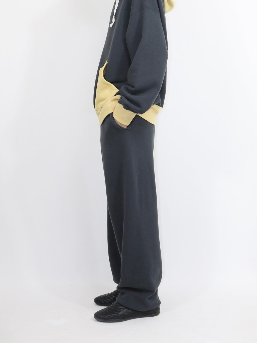 SIDESEAMLESS SWEAT PANTS【A-116】OFF BLACK/AGING GOLD