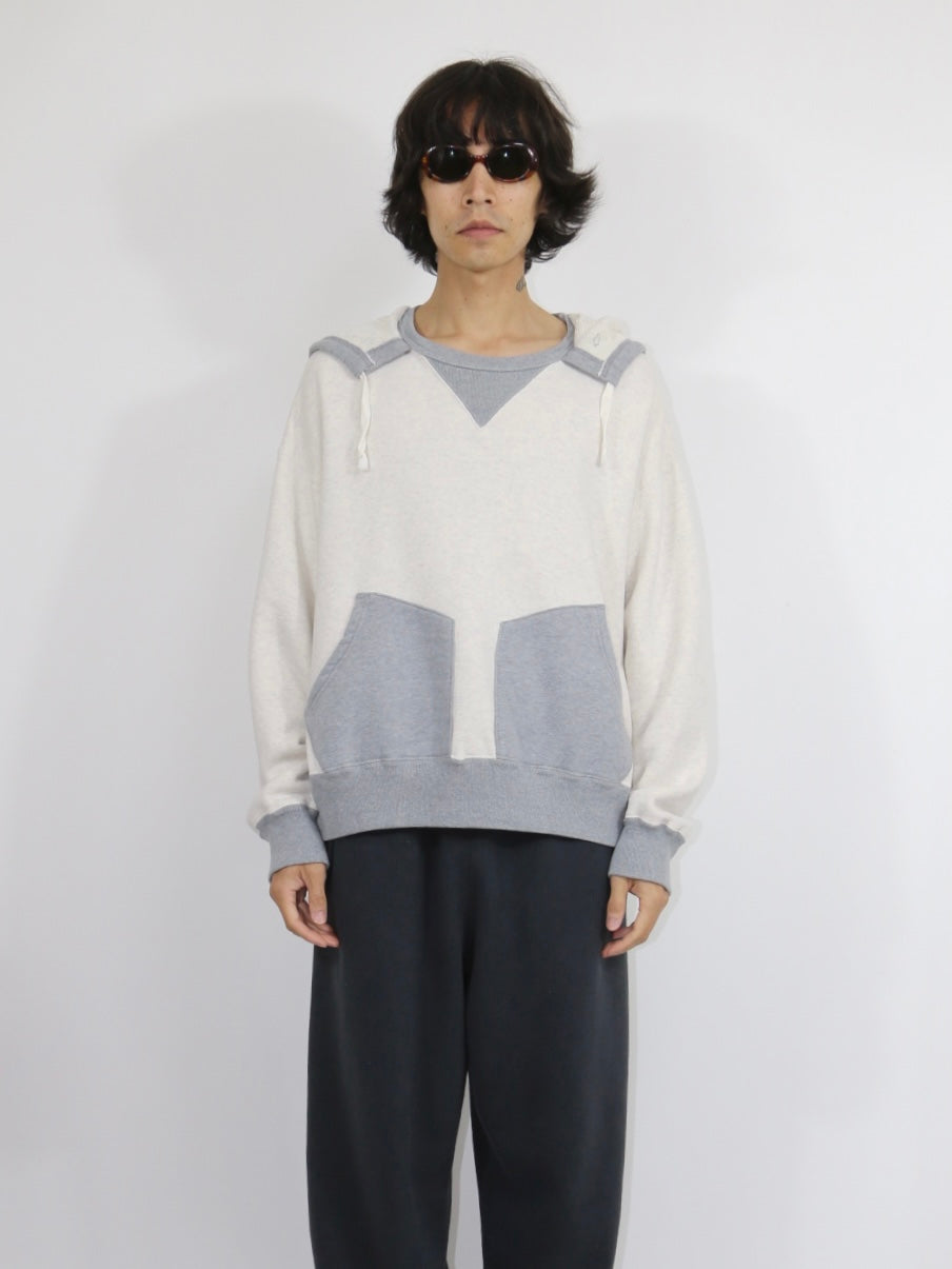 AFTER HOODED SWEAT【A114】OATMEAL/HEATHER