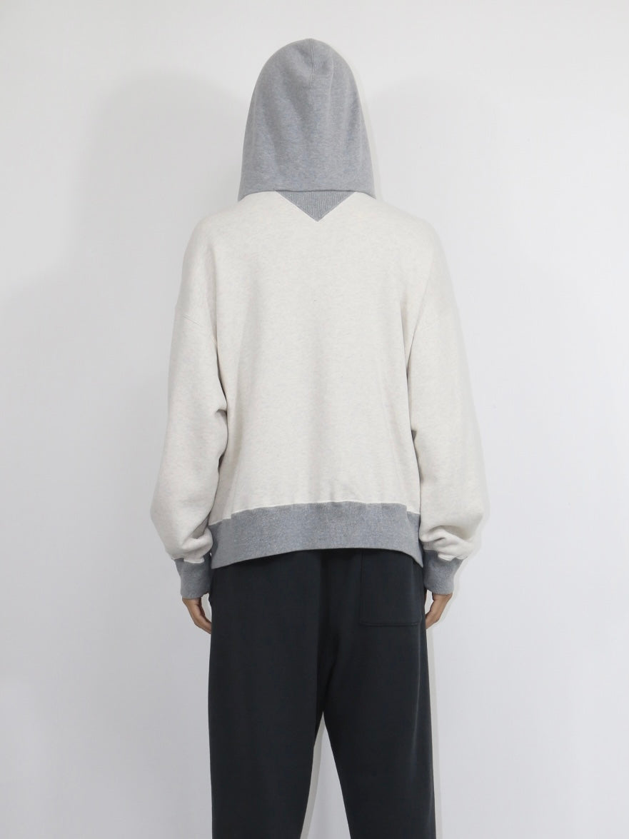 AFTER HOODED SWEAT【A114】OATMEAL/HEATHER
