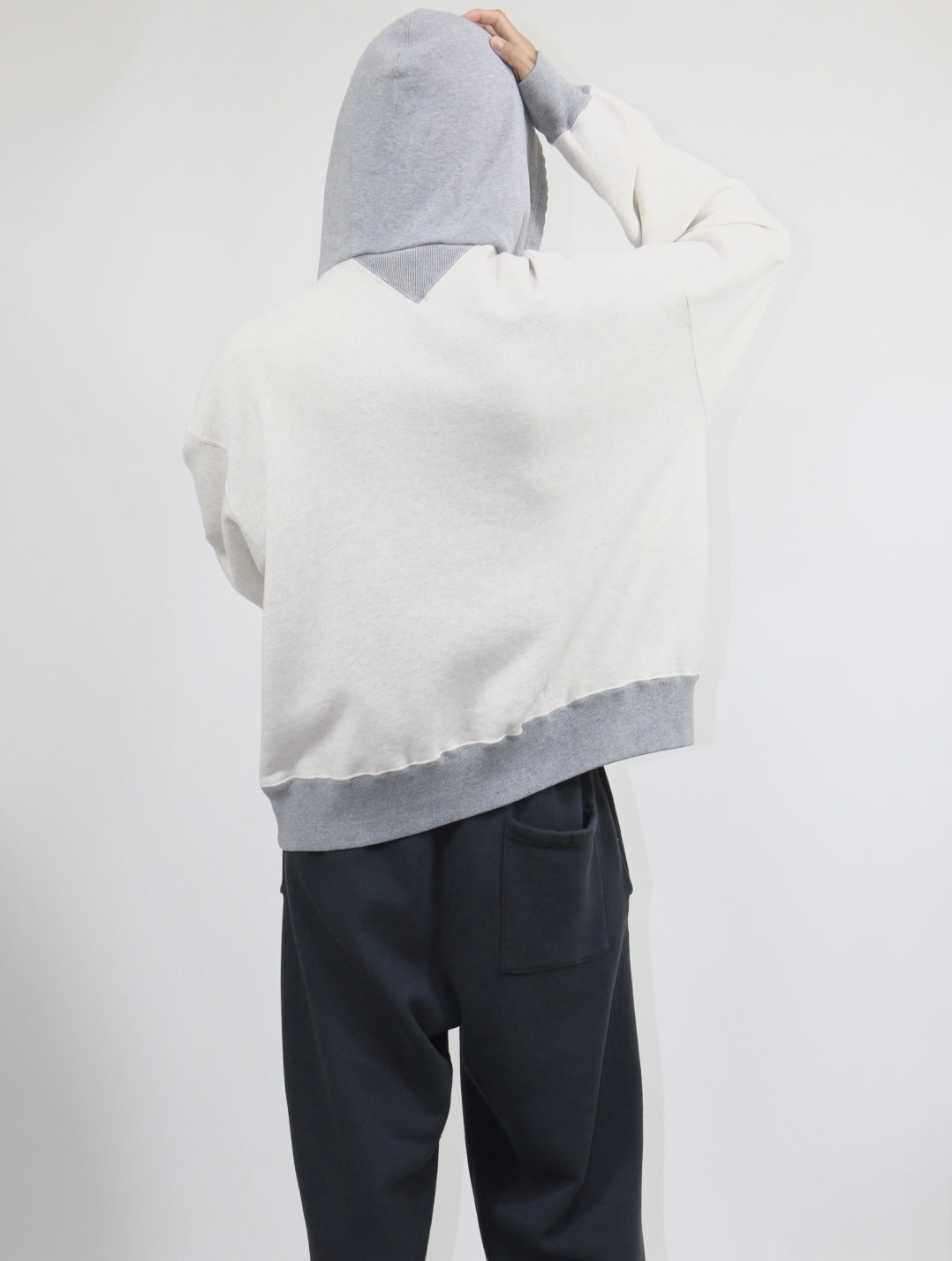 AFTER HOODED SWEAT【A114】OATMEAL/HEATHER